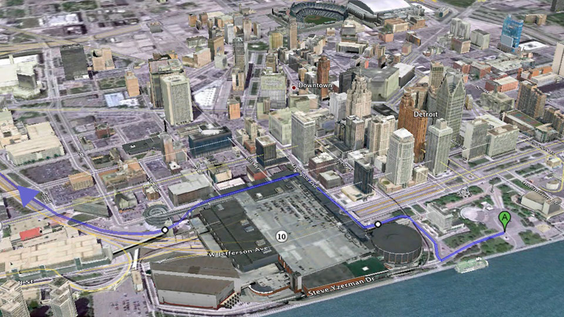 Illustration for article titled Detroit is so deserted you can snowmobile down the freeway
